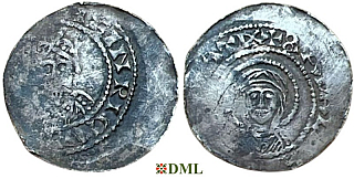 Денарий, Германия, Швабия, Heinrich III (1046-1056), м.д. Selz, Dbg 1202