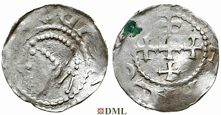 Денарий, Германия, Саксония, Heinrich II (1002-1024), м.д. Dortmund, Dbg. 753