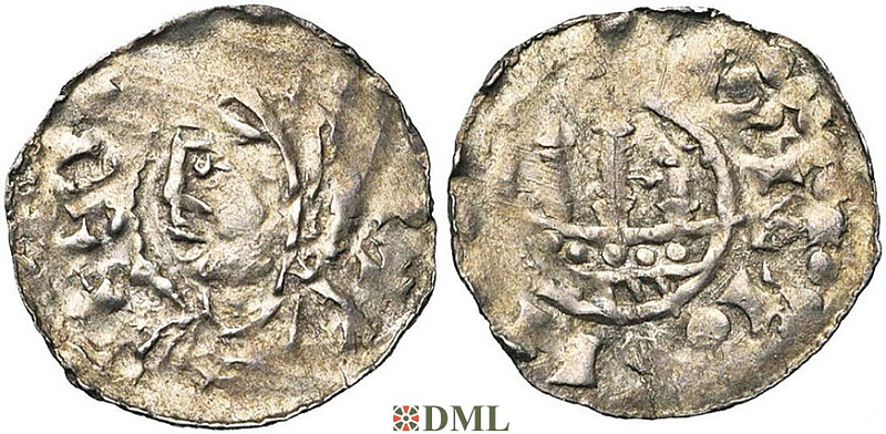 Обол, Германия, Швабия, Hermann (1048-1065), м.д. Strassburg, Dbg. 1603