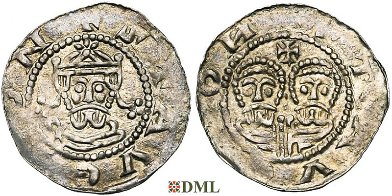 Денарий, Германия, Нижняя Лотарингия, Egbert II (1068-1090), м.д. Stavoren, Ilisch 2000, 22.3