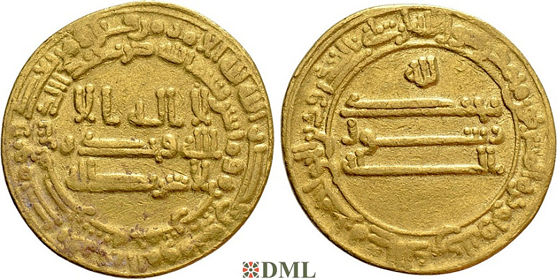 Динар, Аббасиды, халиф al-Mamun (813-833), м.д. Misr