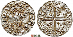 Денарий, Англия, Knut (1016-1035), м.д. Oxford, монетарий Seawine, North 781