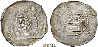 Денарий, Германия, Швабия, Anonymous bishop, м.д. Augsburg, Hahn 1976, .