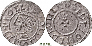 Денарий, Швеция, Olaf Skötkonung (995-1021), м.д. Sigtuna, Malmer -:-