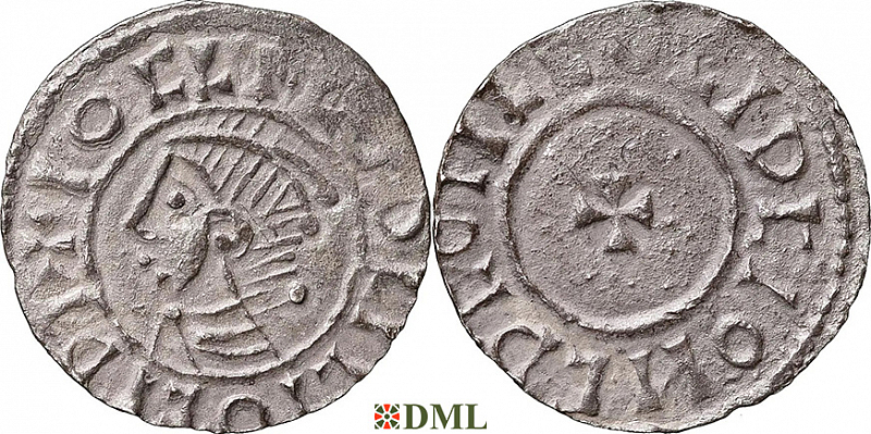 Денарий, Швеция, Olaf Skötkonung (995-1021), м.д. Sigtuna, Malmer -:-