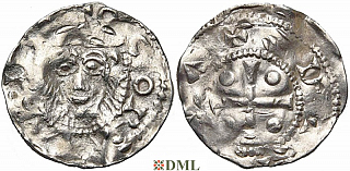 Денарий, Германия, Нижняя Лотарингия, Konrad II (1024-1039), м.д. Deventer, Ilisch 2000, 1.11