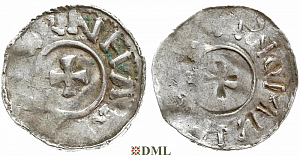Денарий, Германия, Саксония, Bernard II (1011-1059), м.д. Luneburg, Dbg 587