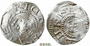 Денарий, Германия, Саксония, Heinrich II (1002-1024), м.д. Dortmund, Dbg. 752