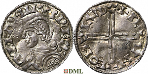 Денарий, Дания, Magnus I (1042-1047), м.д. Lund, Hbg. 1