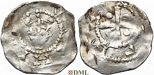 Денарий, Германия, Нижняя Лотарингия, Heinrich IV (1056-1106), м.д. Tiel, Ilisch 2000, 3.28