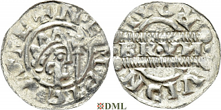 Денарий, Германия, Нижняя Лотарингия, Gf. Bruno III (1050-1057), м.д.
