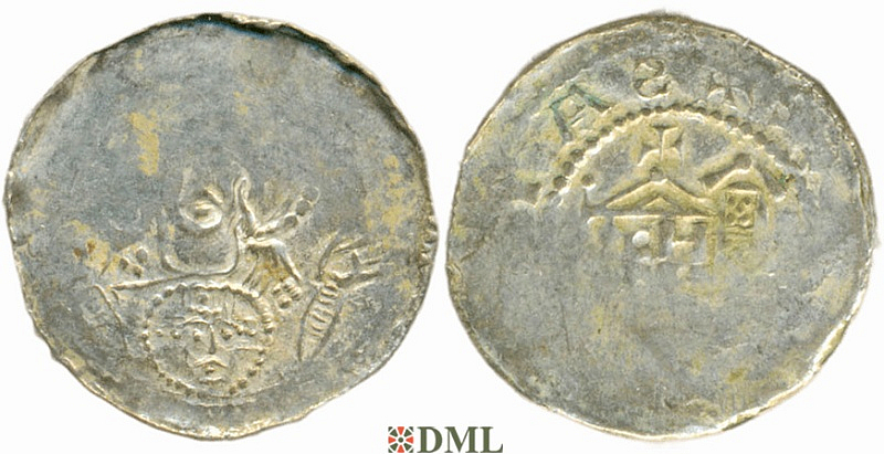 Денарий, Германия, Франкония, Konrad II (1027-1039), м.д. Speyer, Dbg. 838