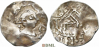 Денарий, Германия, Нижняя Лотарингия, Anonymous bishop, м.д. Maastricht, Ilisch 2014, 40.19 
