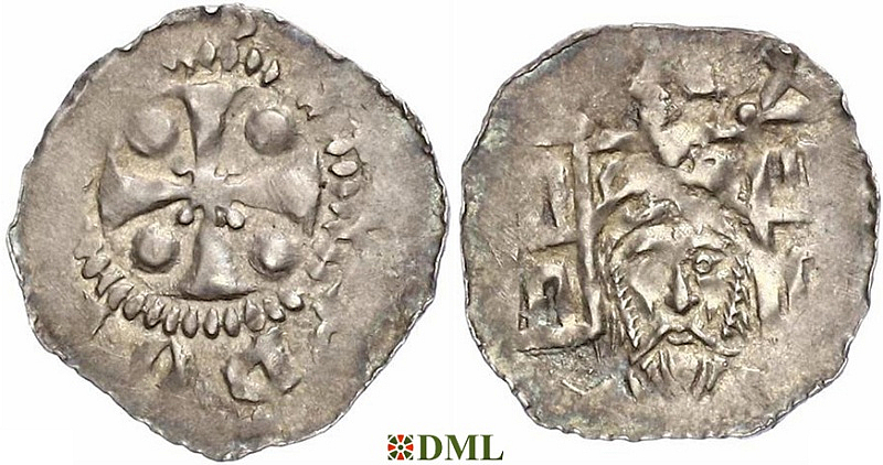 Денарий, Германия, Верхняя Лотарингия, Poppo (1016-1047), м.д. Trier, Dbg. 468