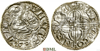 Денарий, Англия, Cnut (1016-1035), м.д. Hereford, монетарий Lifinc, North 781