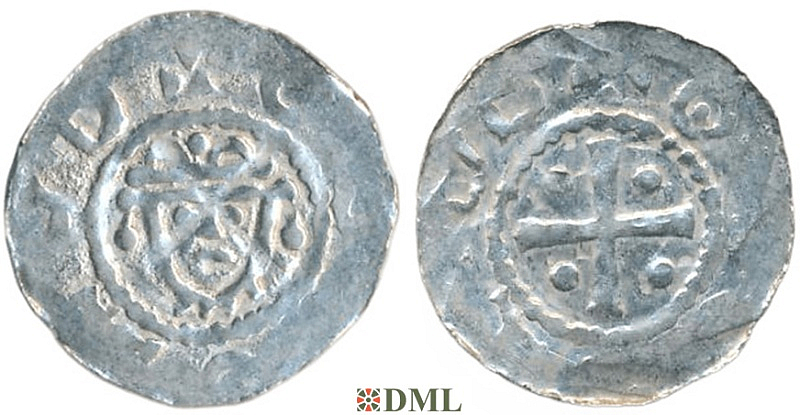 Денарий, Германия, Нижняя Лотарингия, Hermann (1059-1074), м.д. Jever, Dbg 597