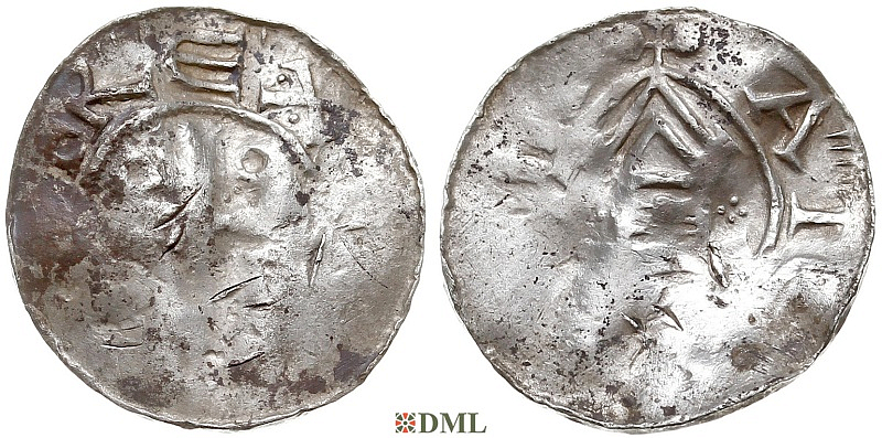 Денарий, Германия, Саксония, Нижняя Саксония, м.д. Goslar, type OAP