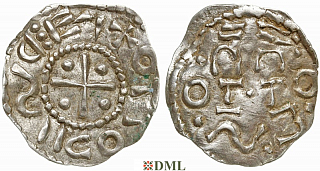 Денарий, Германия, Швабия, Otto I - Otto III (973-1002), м.д. Esslingen, Dbg. 1271
