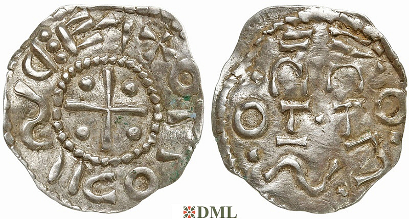 Денарий, Германия, Швабия, Otto I - Otto III (973-1002), м.д. Esslingen, Dbg. 1271