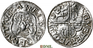 Денарий, Англия, Cnut (1016-1035), м.д. York, монетарий Bretecol, North 781