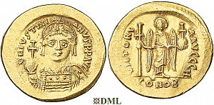 Солид, Византия, Justinian I (527-565), м.д. Constantinople