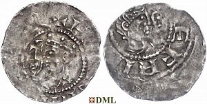 Денарий, Германия, Франкония, Heinrich IV (1056-1106), м.д. Mainz, Dbg. 811