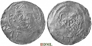 Денарий, Германия, Саксония, Heinrich III (1046-1056), м.д. Uhrsleben