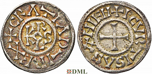 Денарий, Каролинги, Charles le Chauve (840-877) ou Charles le Simple (897-922)
