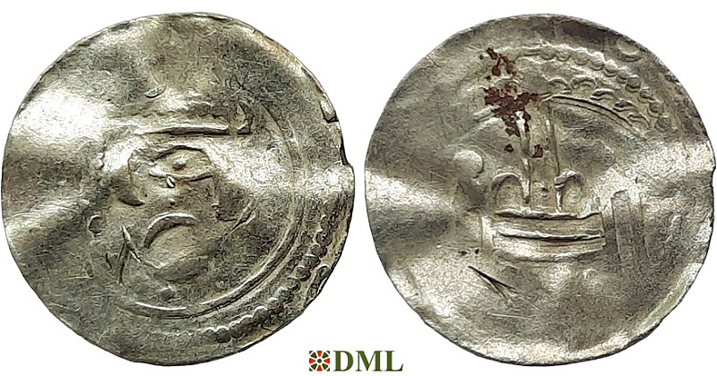 Денарий, Германия, Саксония, Anonymous bishop, м.д. Magdeburg, Dbg. 648