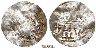 Денарий, Германия, Швабия, Heinrich II (1002-1024), м.д. Strassburg, Dbg. 918