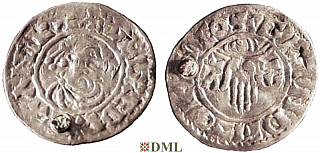 Денарий, Англия, Æthelred II (978-1016), м.д. Lincoln, монетарий Grind