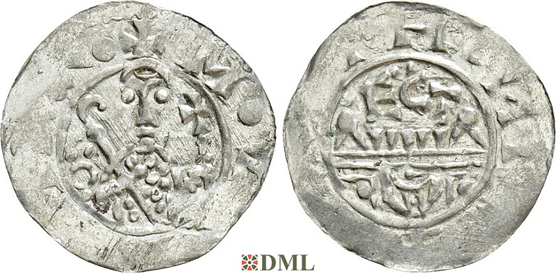Денарий, Германия, Нижняя Лотарингия, B. Wilhelm (1054-1076), м.д. Utrecht, Ilisch 2000, 10.10
