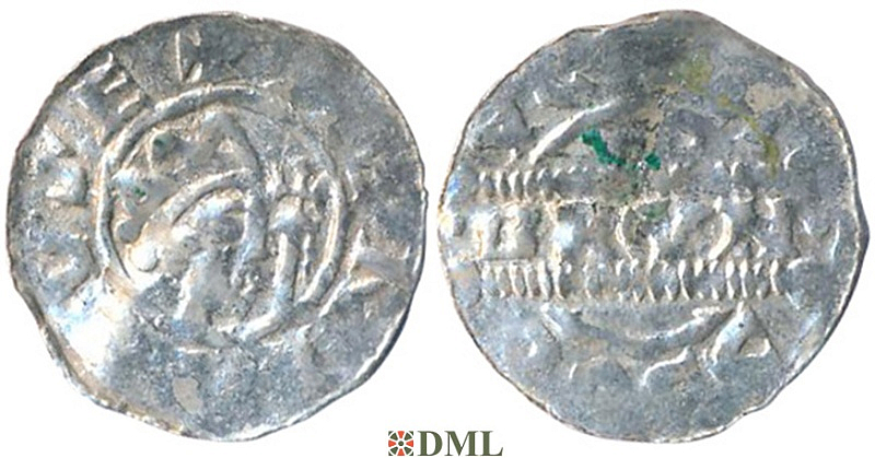 Денарий, Германия, Нижняя Лотарингия, Bruno III (1050-1057), м.д. Dokkum, Ilisch 2000, 21.19