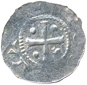 Денарий, Германия, Нижняя Лотарингия, Hermann (1059-1074), м.д. Jever, Dbg 597