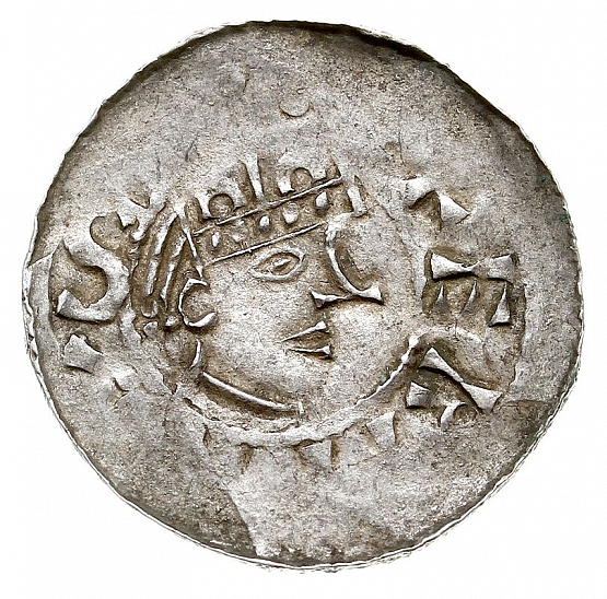 Денарий, Германия, Швабия, Heinrich II (1002-1024), м.д. Esslingen, Dbg. 951