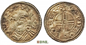 Денарий, Англия, Cnut (1016-1035), м.д. York, монетарий , North 790