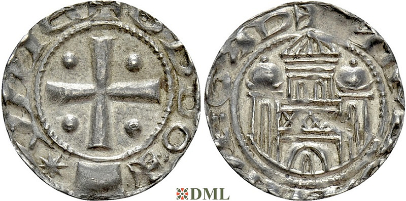 Денарий, Германия, Саксония, Anonymous bishop, м.д. Munster