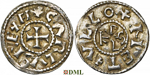 Денье, Каролинги, Charles le Chauve (840-877), м.д. Melle, Depeyrot 627