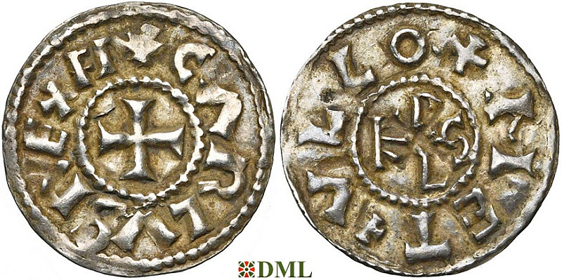 Денье, Каролинги, Charles le Chauve (840-877), м.д. Melle, Depeyrot 627