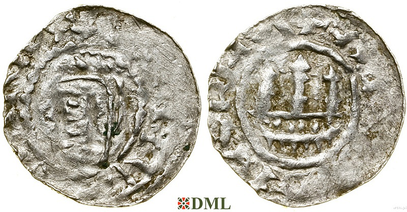 Обол, Германия, Швабия, Hermann (1048-1065), м.д. Strassburg, Dbg. 1603