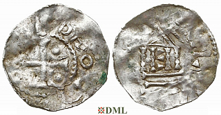Денарий, Германия, Верхняя Лотарингия, Dietrich II (1006-1047), м.д. Metz, Dbg. 19