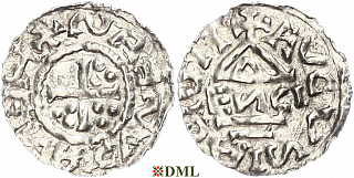 Денарий, Германия, Швабия, Heinrich I (973-982), м.д. Augsburg, монетарий EИCI, Hahn 1976, 134a1