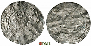 Денарий, Германия, Франкония, Luitpold (1051-1059), м.д. Mainz, Dbg. 807