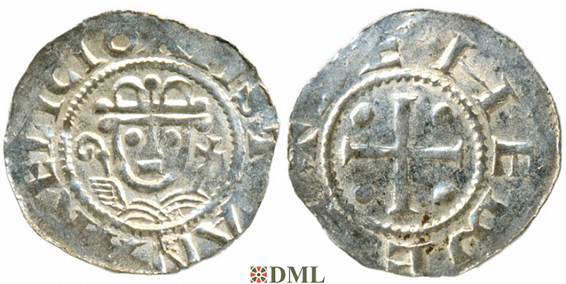Денарий, Германия, Нижняя Лотарингия, Adalbert (1043-1072), м.д. Jever
