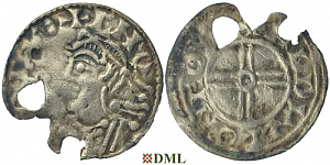 Денарий, Англия, Cnut (1016-1035), м.д. York, монетарий -, North 790