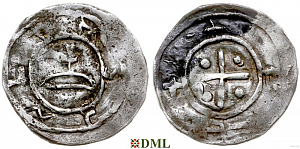 Денарий, Польша, Mieszko II (1013-1025)