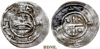 Денарий, Польша, Mieszko II (1013-1025)
