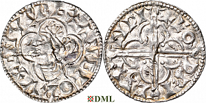 Денарий, Англия, Cnut (1016-1035), м.д. London, монетарий Godric, North 781