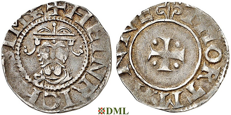 Денарий, Германия, Саксония, Heinrich III (1039-1056), м.д. Dortmund, Dbg. 785