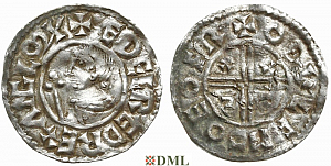 Денарий, Англия, Æthelred II (978-1016), м.д. York, монетарий Odulf, North 770
